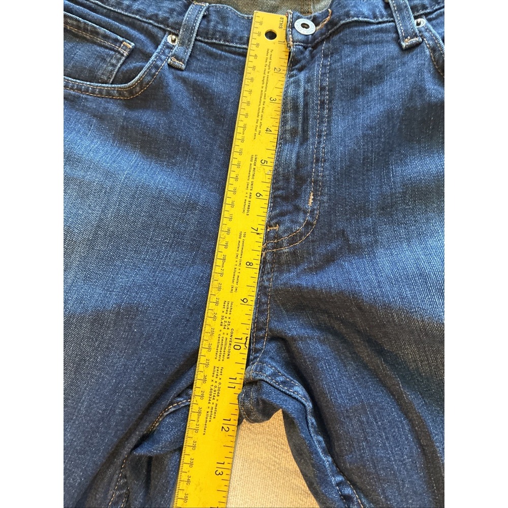 Eddie Bauer Men's Jeans 36 X 34* Dark Blue Straight Fit Stretch Midrise Normcore - Picture 3 of 16